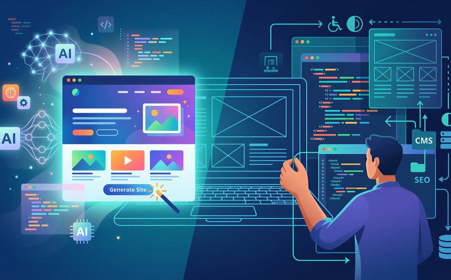 Kako je AI promijenio tržište izrade web stranica?